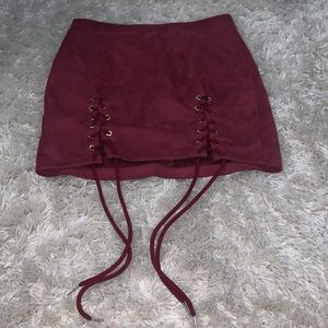 velour skirt
